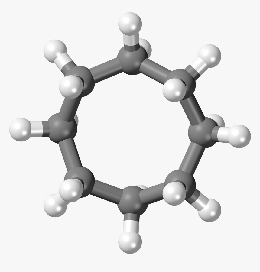 Cyclooctane Crown 3d Balls - Cyclodecane 3d Ball, HD Png Download