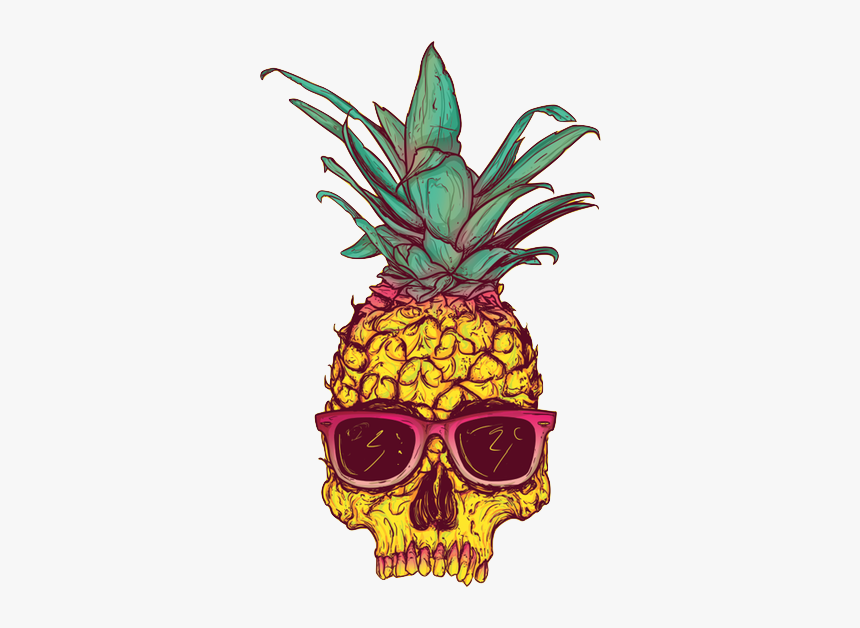 Pineapple - Cool Pineapple Skull, HD Png Download