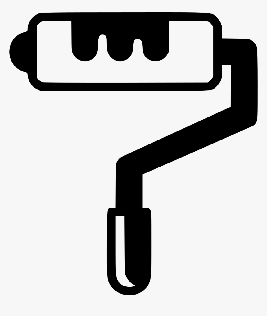Job Paint Painting Roll Roller - Roller Painting Png Icon, Transparent Png