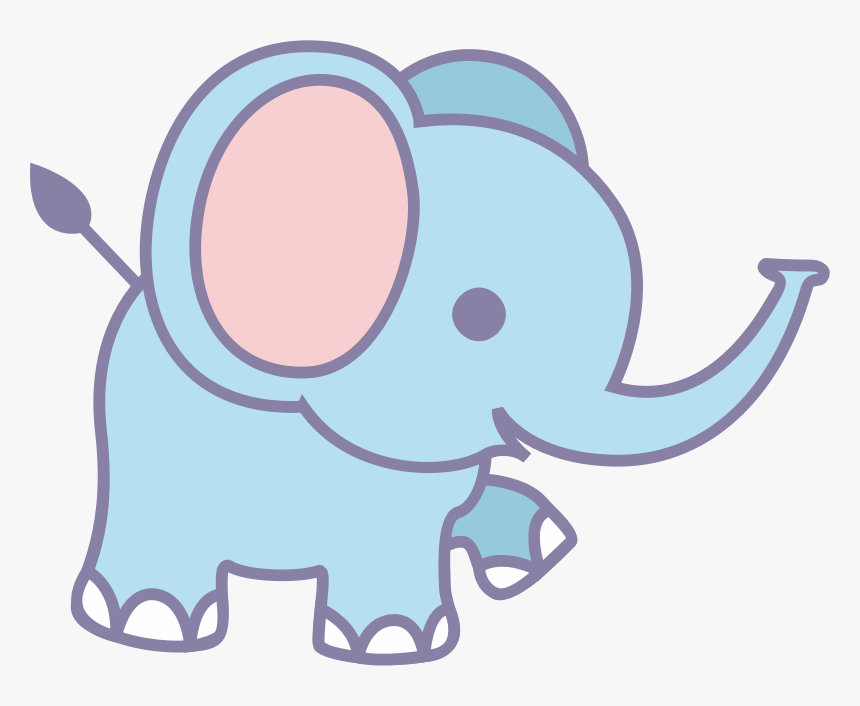 Cute Elephant Cartoon Transparent, HD Png Download