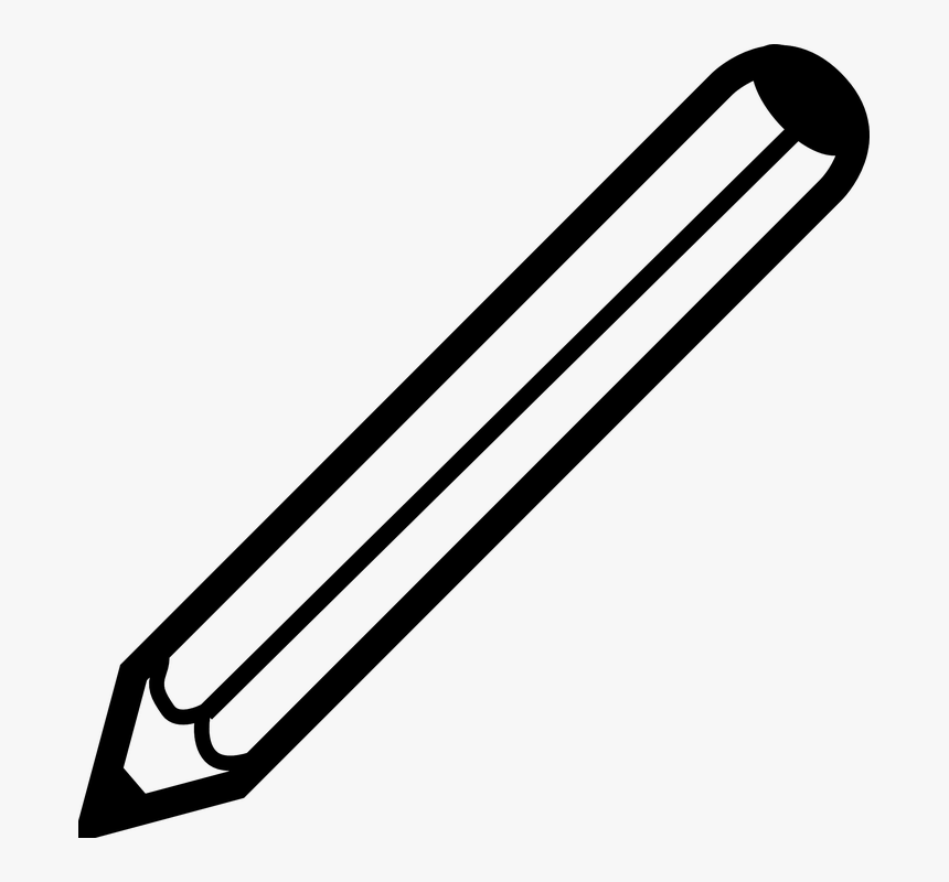 Pencil, Black, Design, Drawing, Education, Symbol - Pen Clip Art, HD Png Download