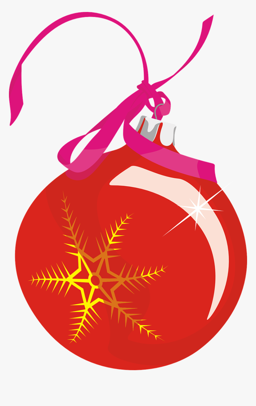 Christmas Bauble Red Drawing, HD Png Download