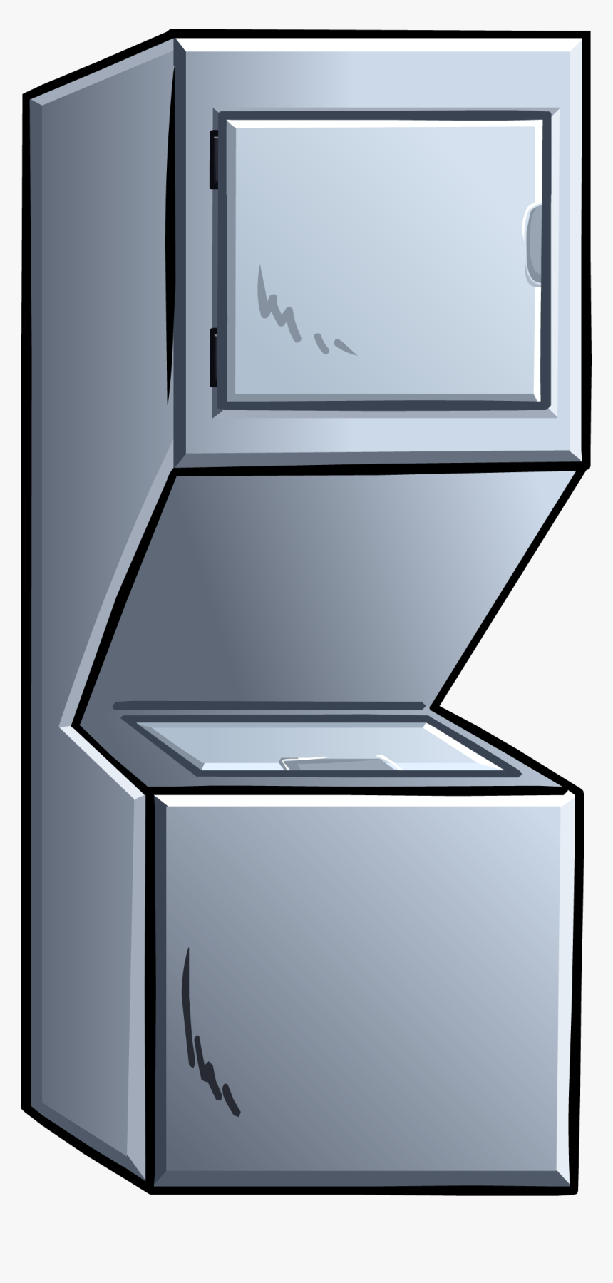Stacking Washer And Dryer - Club Penguin Washing Machine, HD Png Download
