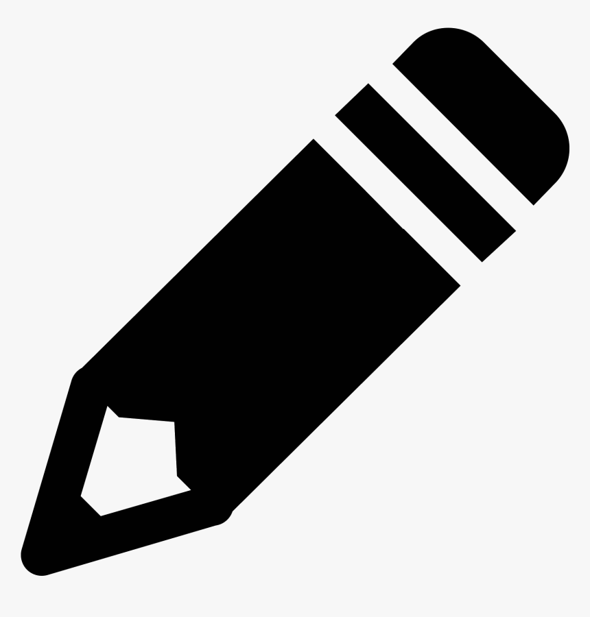 Icon Free Download Png - Pencil Black Icon Png, Transparent Png