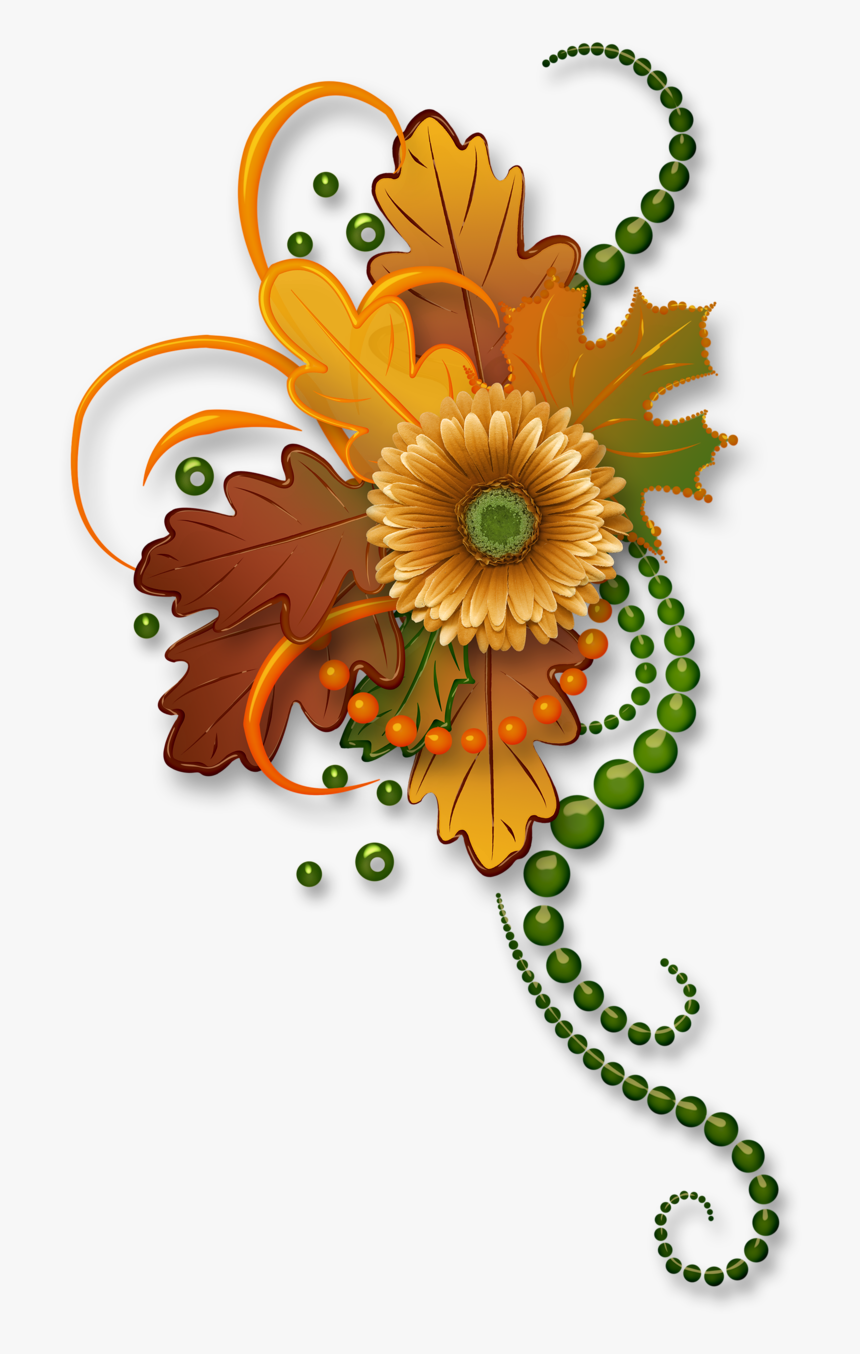 Clip Art,flower,floral Design,plant,botany,cut - Autumn Flowers Clipart Transparent Background, HD Png Download