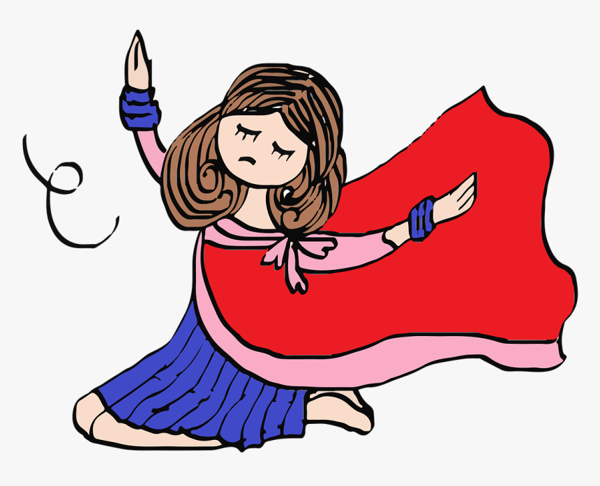 Girl Character Indian Dance, People , Png Download - Indian Character Cartoon Png, Transparent Png