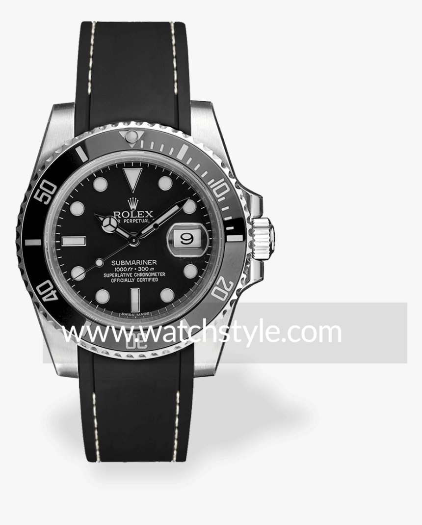 Rsr Submariner Negro/hilo Blanco - Rolex Yacht Master 42 Price, HD Png Download