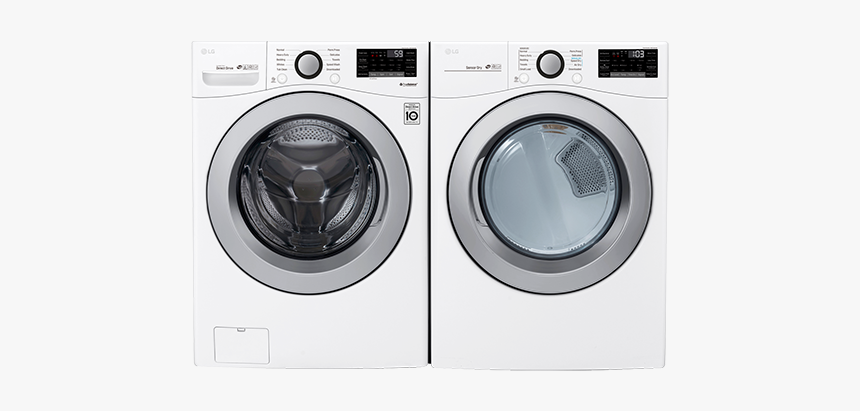 Lg Washer And Dryer White, HD Png Download