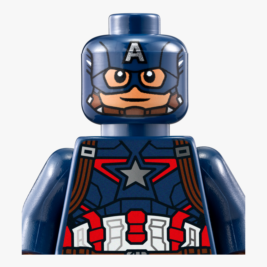 Lego Superheroes Png - Lego Captain America Head, Transparent Png