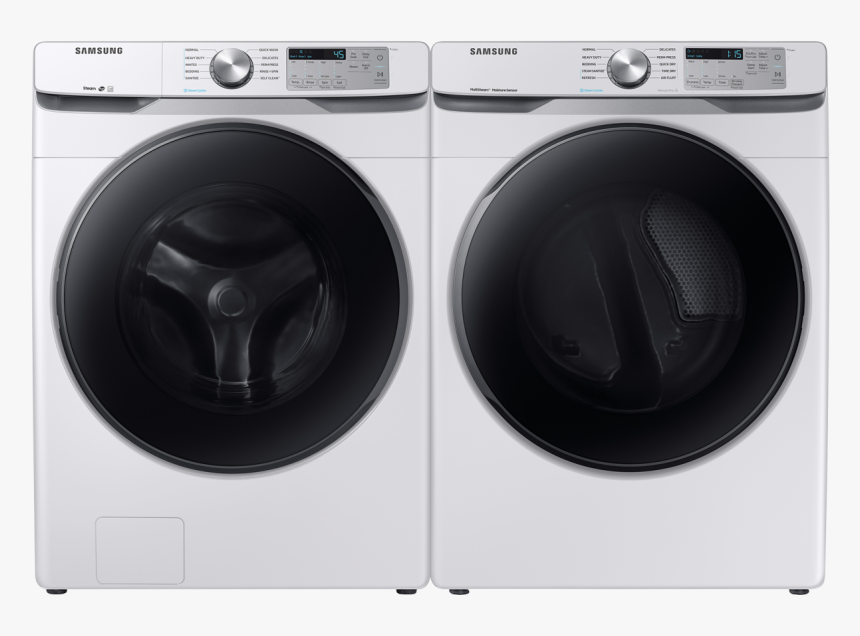Samsung White Front Load Washer And Dryer, HD Png Download