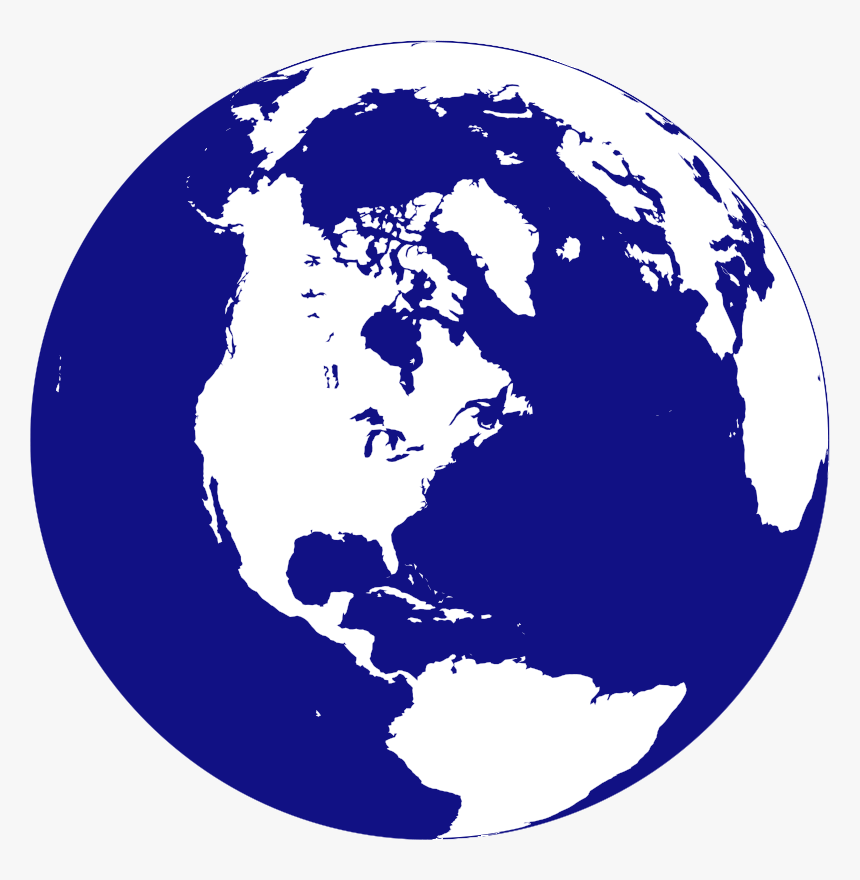 Map Earth Explore Pictures - Northern Hemisphere Globe, HD Png Download