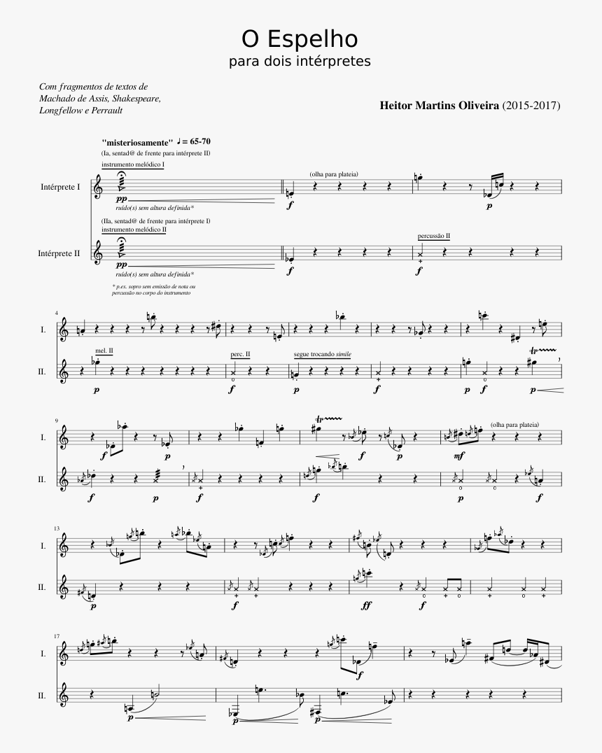 Transparent Espelho Png - Sheet Music, Png Download