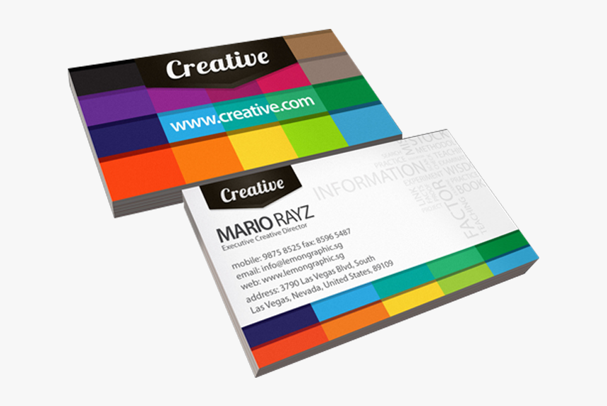 Tarjetas - Design Colorful Business Cards, HD Png Download