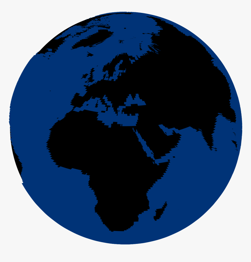 Silhouette,globe,sky - Korea Mongol, HD Png Download