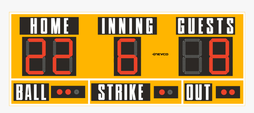 Marcador De Béisbol, HD Png Download