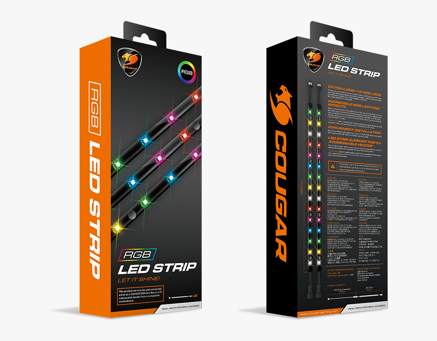 Rgb Led Strip Cougar, HD Png Download