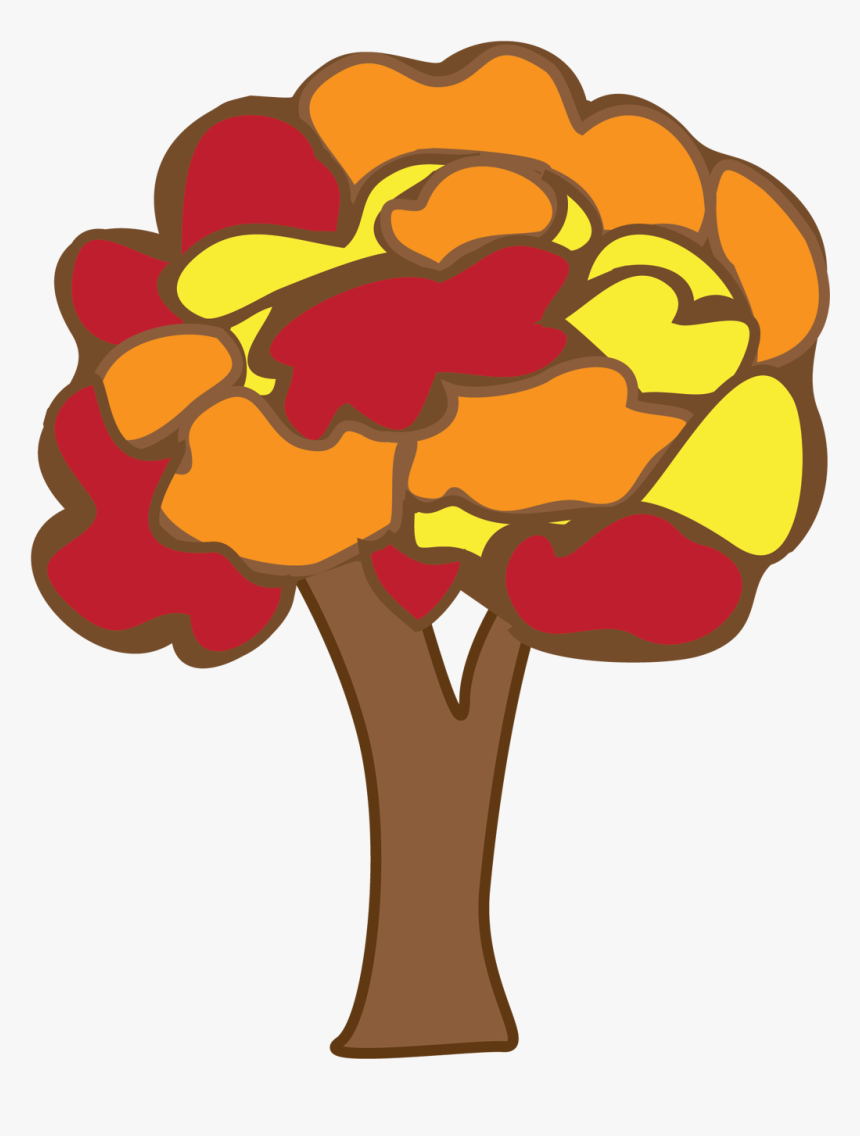 Download Free Autumn Tree Clipart - Doodle Art Tree Color, HD Png Download