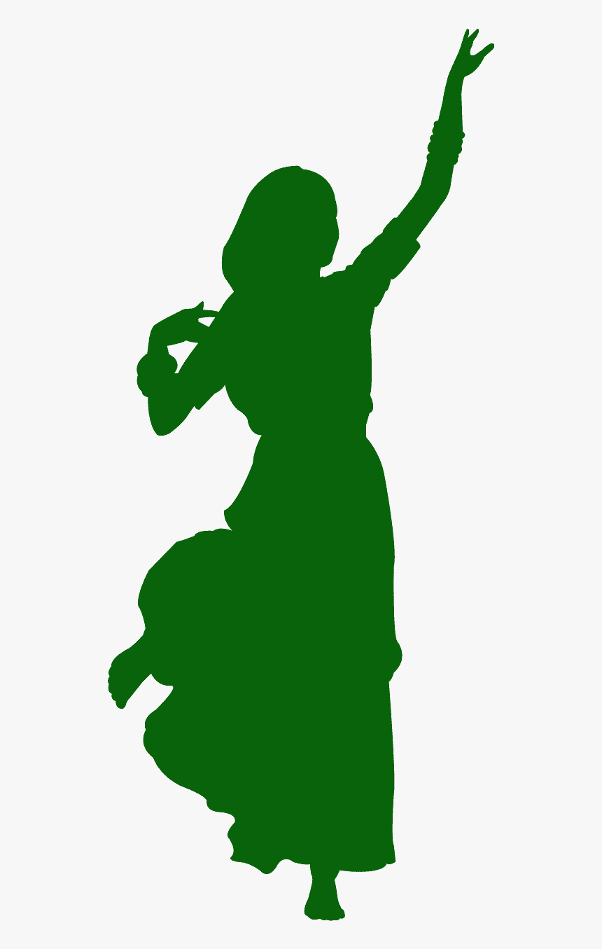 Indian Dance Silhouette Red, HD Png Download