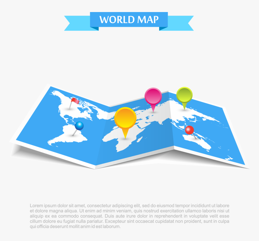 Map Graphic Area Globe Design World - Map, HD Png Download