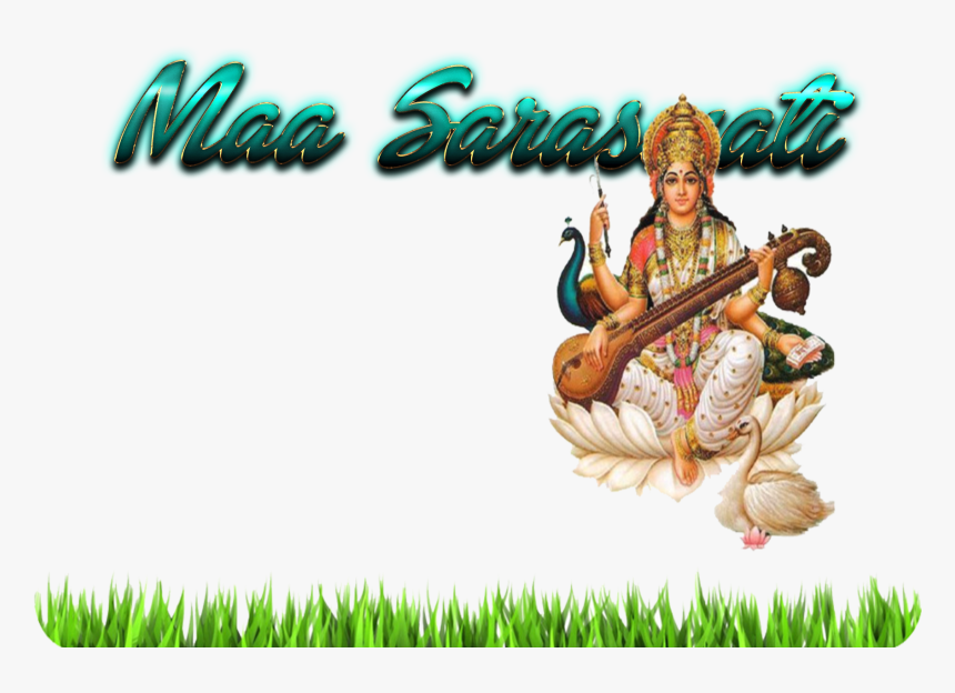 Saraswati Puja 2019 Png Free Pic - Saraswathi God, Transparent Png