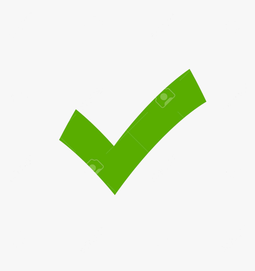 Check Clipart Simple Free On Transparent Png - Tick On White Background, Png Download