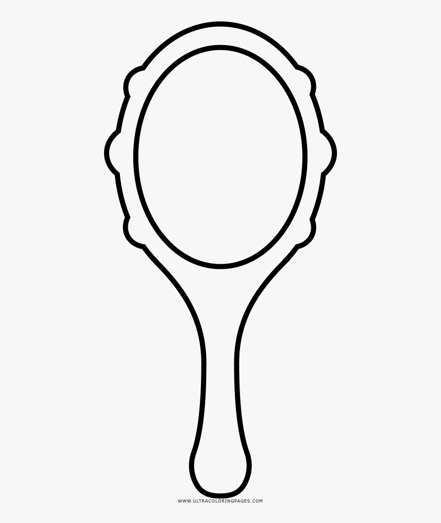 Hand Mirror Coloring Pages