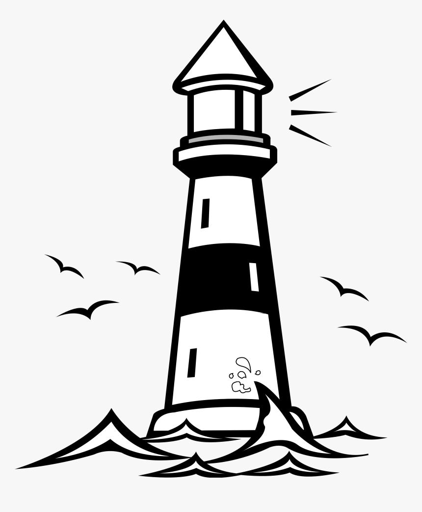 Thumb Image - Light House Black And White, HD Png Download