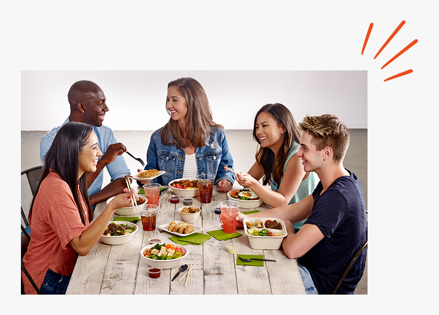 Foreigners Eating Korean Food, HD Png Download