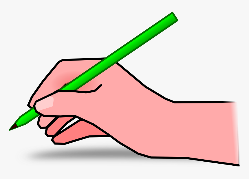 Clipart Pencil Hand - Pencil In Hand Clipart, HD Png Download