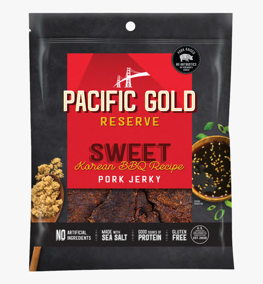 Korean Front Punch - Pacific Gold Pork Jerky Korean Bbq, HD Png Download