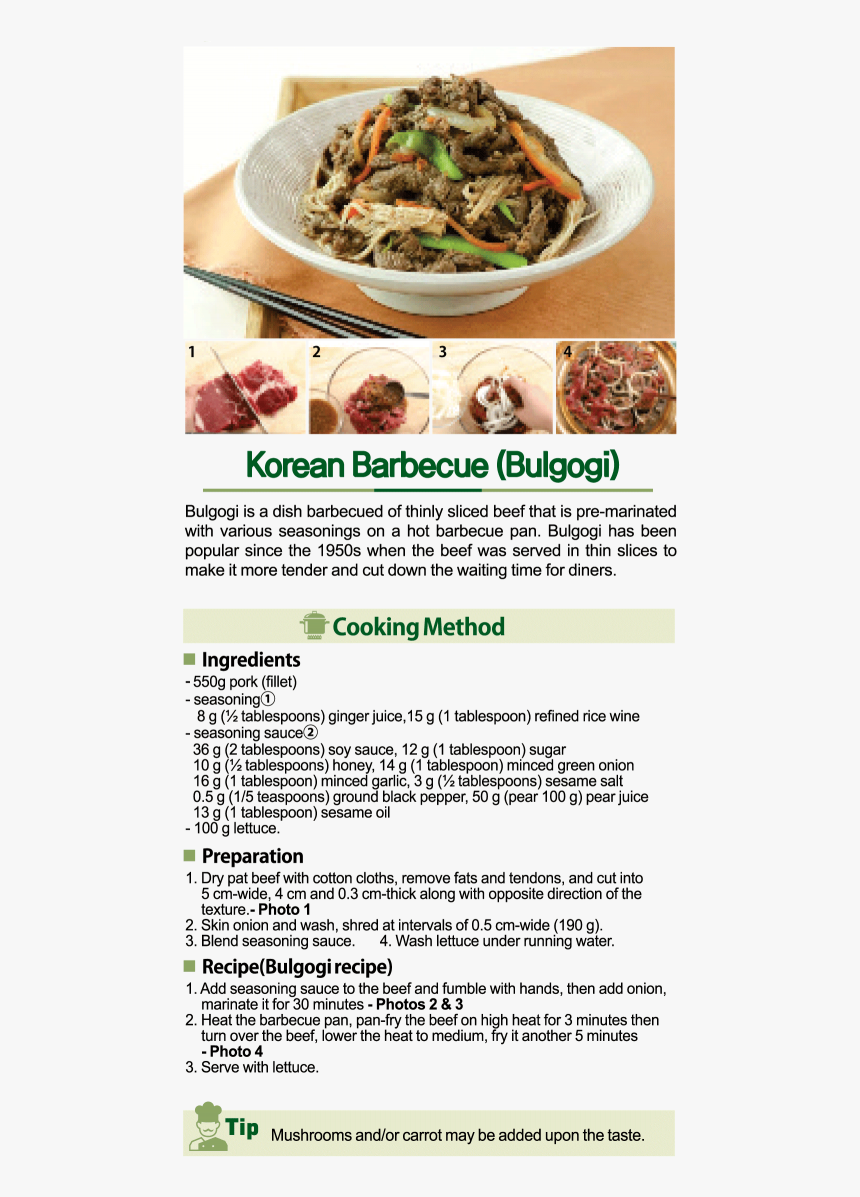 Bulgogi, HD Png Download