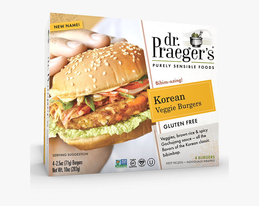 Praeger S Korean Veggie Burgers - Veggie Burgers Dr Praeger's, HD Png Download