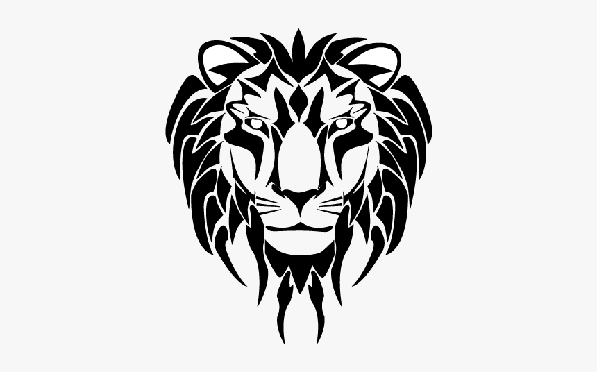 Lion Tiger Roar Clip Art - Lion Tribal Logo Png, Transparent Png