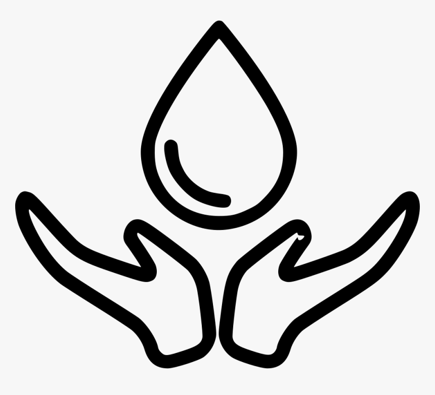 Blood Drop Hands Care Comments - Water Drop Images With Hands, HD Png Download