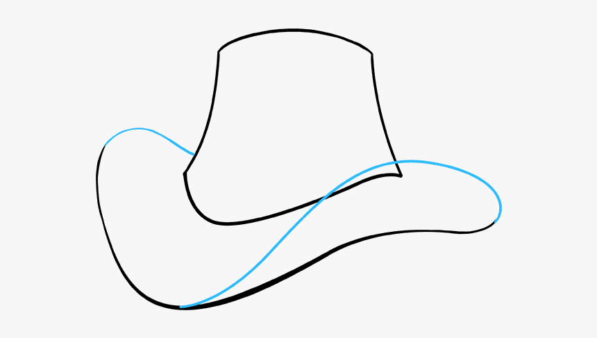 Hat Clip Art Product Design Line Neck - Cowboy Hat, HD Png Download