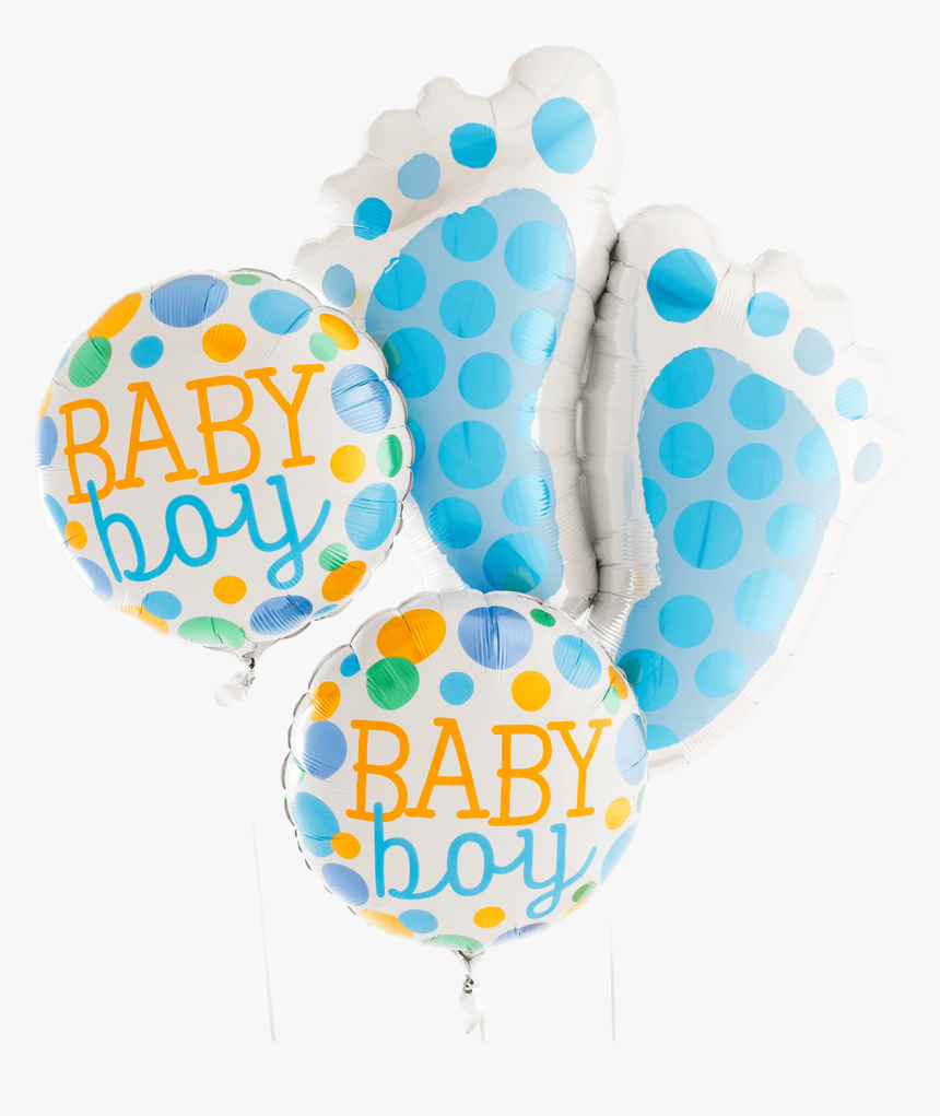 Baby Feet Blue Bunch - Balloon, HD Png Download