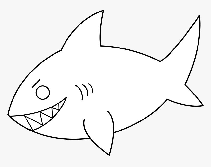 Ocean Clipart Shark - Shark, HD Png Download