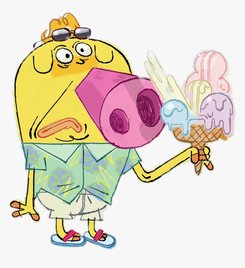 Hubert & Takako Ice Cream - Cartoon, HD Png Download