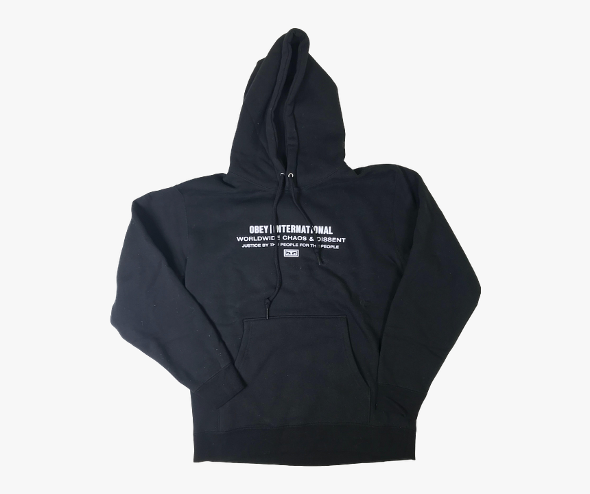 Obey Hooded Justice By The People Black, HD Png Download