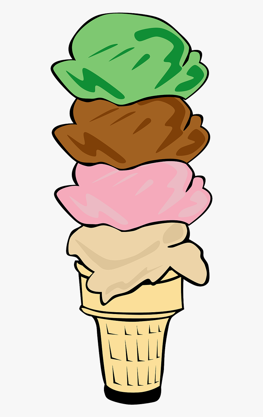 Cartoon,clip - Ice Cream Cone Clip Art, HD Png Download