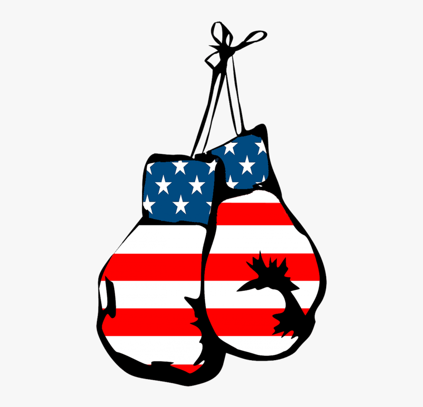 Boxing Gloves Clipart American Flag - Transparent Boxing Gloves Clipart, HD Png Download