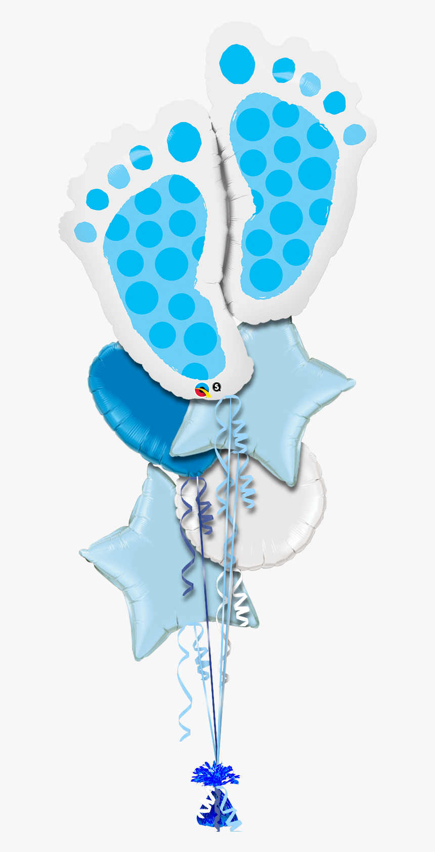 Baby Boy Feet Love Balloon - Foil Balloon Baby Feet, HD Png Download