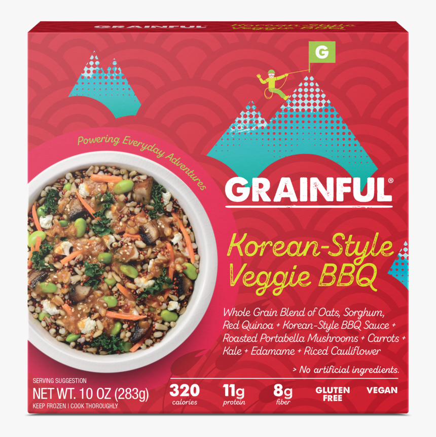 Grainful Target 3d Mockup V1 Korean Veggie Bbq - Frozen Entrees Grainful Products, HD Png Download