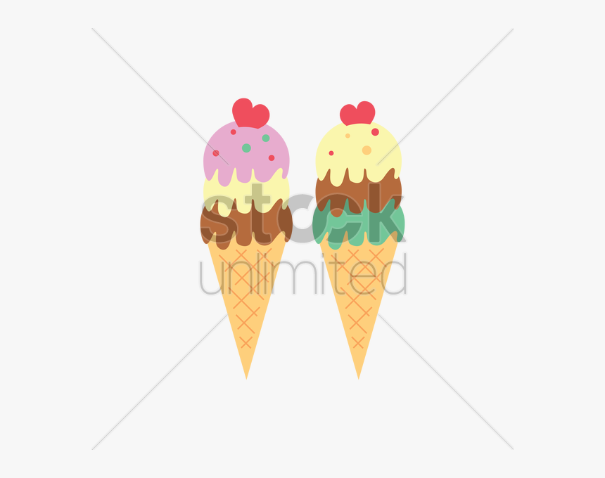 Shapes Clipart Ice Cream Cone - Ice Cream Cone, HD Png Download
