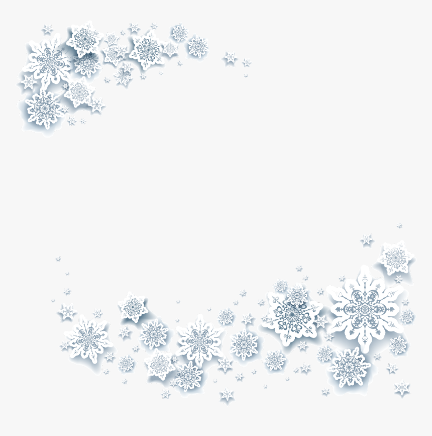 #ftestickers #christmas #winter #snowflakes #frame - Illustration, HD Png Download