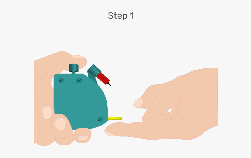 Animation Of The Index Finger Being Lanced And The - Blood, HD Png Download