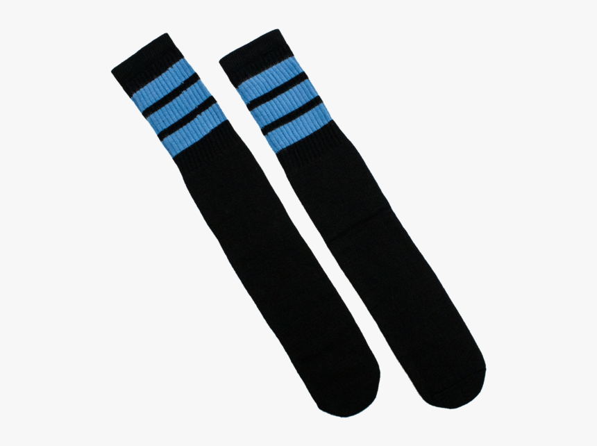 Baby Blue And Black Socks, HD Png Download