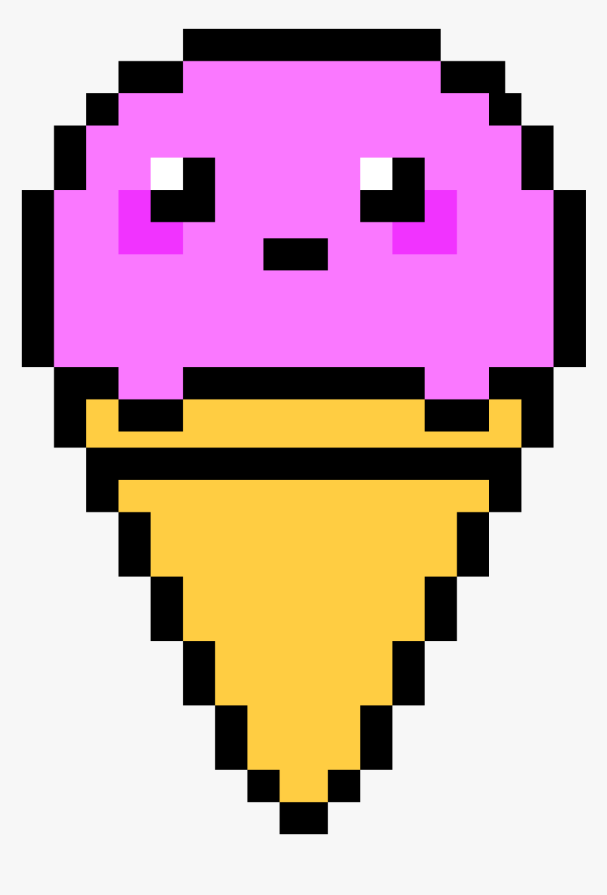 Cute Ice Cream Pixel Art, HD Png Download