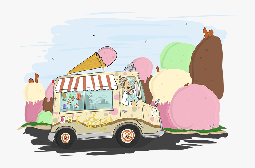 Carl Netto The Marvellously Magical Ice Cream Man Squirrels - Illustration, HD Png Download