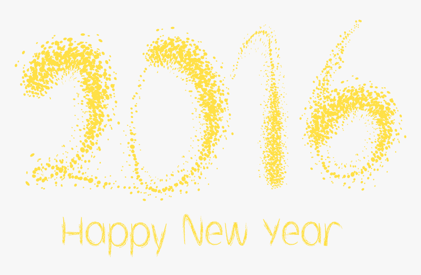 Clip Art 2016 New Years Clipart - Png Photoshop Happy New Year, Transparent Png